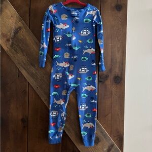 4/$12 💥 Carter's Ocean Adventure Blue Kids Pajamas